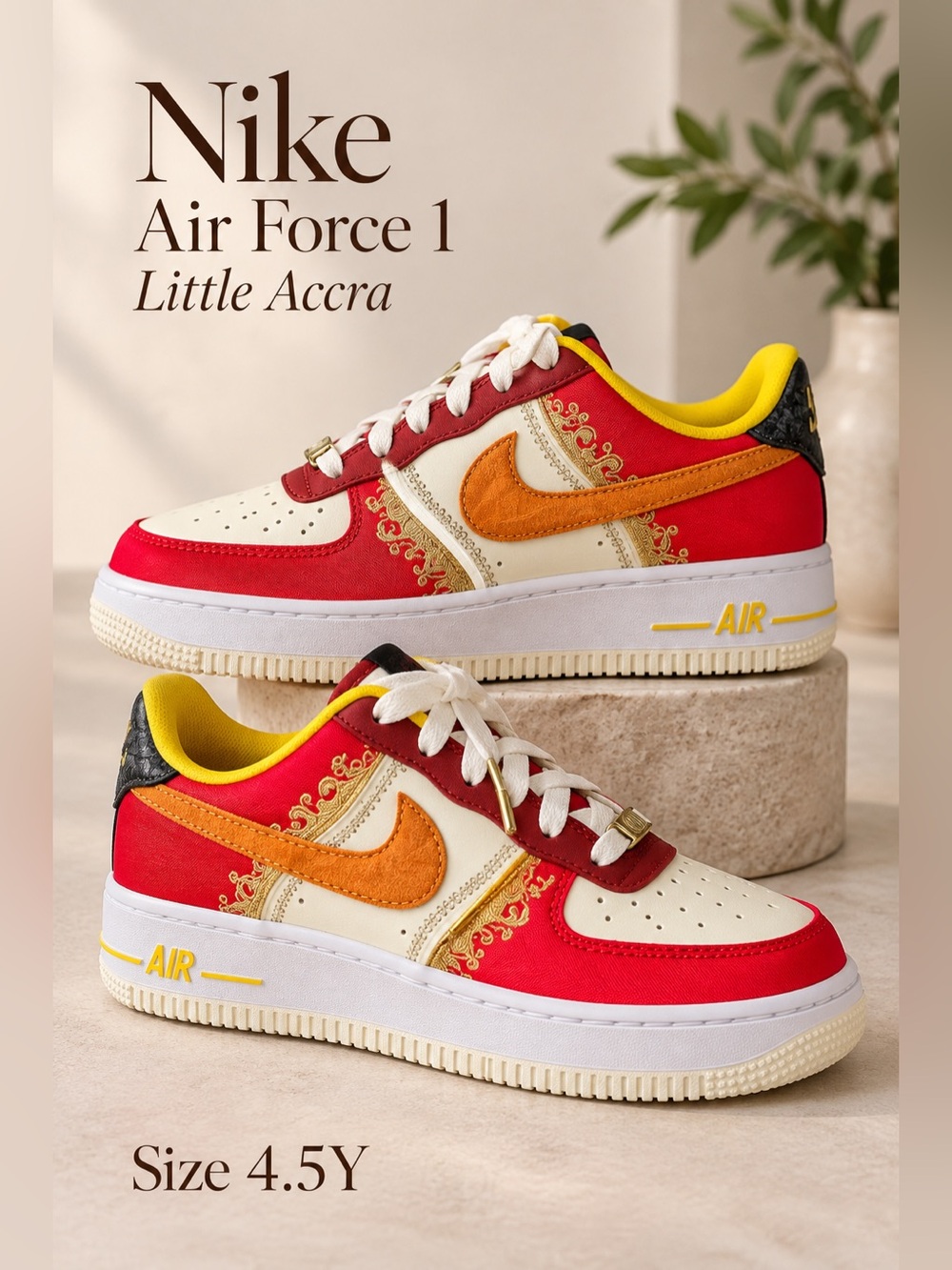 Nike Air Force 1 ’07 Premium Little Accra Sneakers 4.5Y DV2230-600